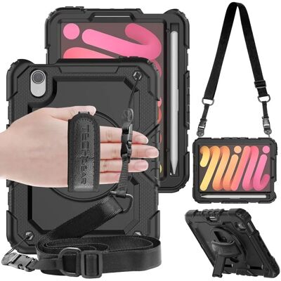 TECHGEAR UTILITY - Black - iPad Mini 6 Case TECHGEAR UTILITY - Black - iPad Mini 6 Case