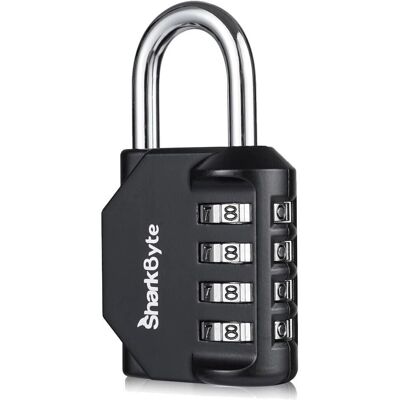 Techgear - 4-Dial Heavy Duty - Weatherproof - Padlock - Publicité Techgear - 4-Dial Heavy Duty - Weatherproof - Padlock - Publicité