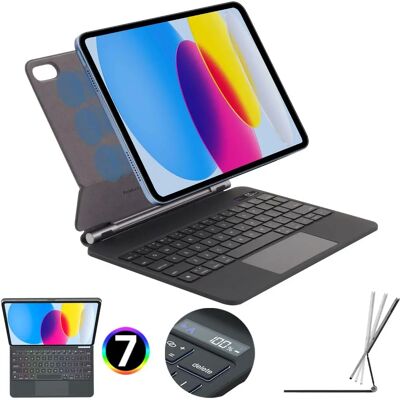 Techgear Apple iPad 10th Gen 10.9" Keyboard Case - Magnetic Floating Stand Techgear Apple iPad 10th Gen 10.9" Keyboard Case - Magnetic Floating Stand