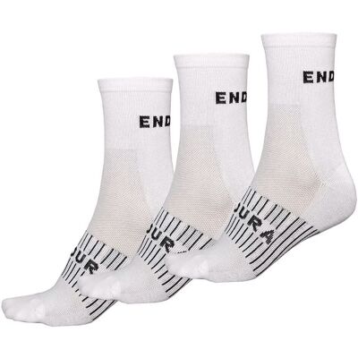 Endura Weiß S/M COOLMAX Rennsocken - 3er Pack Endura Weiß S/M COOLMAX Rennsocken - 3er Pack