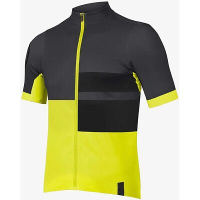 Maillot de cyclisme à manches courtes Endura FS260 - Jaune HiViz - L - Maillot de cyclisme - Publicité Maillot de cyclisme à manches courtes Endura FS260 - Jaune HiViz - L - Maillot de cyclisme - Publicité