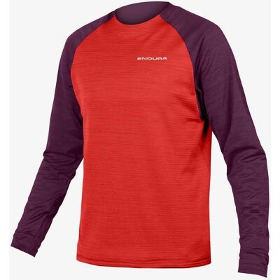 Endura Singletrack Fleece MTB Jersey - Aubergine Endura Singletrack Fleece MTB Jersey - Aubergine