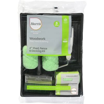 Harris Seriously Good Exterior Shed Fence Decking Roller Kit - Paint Roller Kit Harris Seriously Good Exterior Shed Fence Decking Roller Kit - Paint Roller Kit