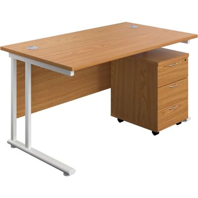 Unbranded 1400X800 Twin Rectangular Desk - Desk Unbranded 1400X800 Twin Rectangular Desk - Desk