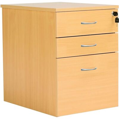 Nova Oak - Pedestal - 3 Drawer - Mobile Pedestal Nova Oak - Pedestal - 3 Drawer - Mobile Pedestal