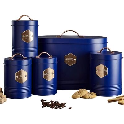 Neo Canister Set - Kitchen Storage - Navy Neo Canister Set - Kitchen Storage - Navy