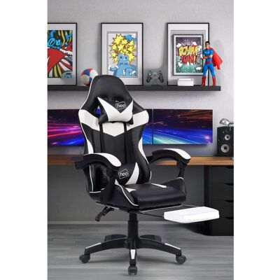 Neo Office Chair - Model: Reclining, White, Footrest - Office Type Neo Office Chair - Model: Reclining, White, Footrest - Office Type