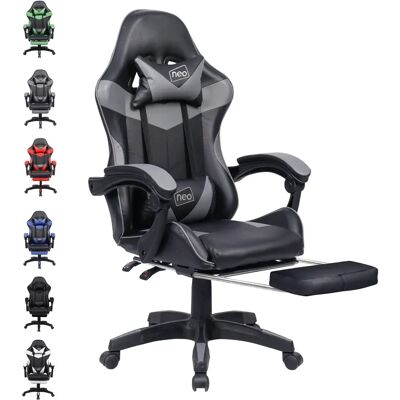 Neo Leather Gaming Chair - Reclining, Footrest, Ergonomic Neo Leather Gaming Chair - Reclining, Footrest, Ergonomic