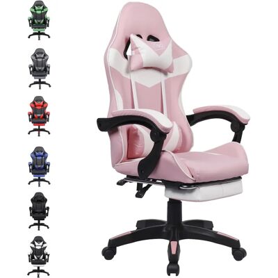Neo Massage Racing Ergonomic Office Chair - Pink - Adjustable Footrest - Office Chair Neo Massage Racing Ergonomic Office Chair - Pink - Adjustable Footrest - Office Chair