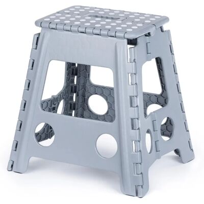 LIVIVO Lightweight Folding Step Stool - Two Tier grey - Step stool LIVIVO Lightweight Folding Step Stool - Two Tier grey - Step stool