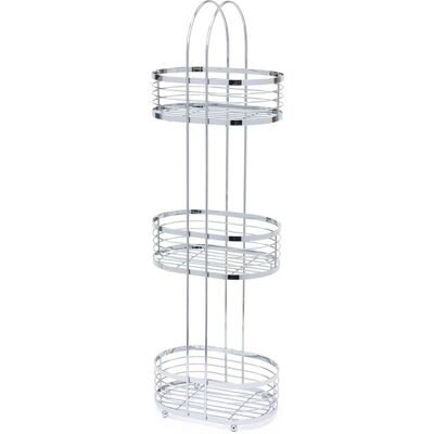 Livivo - 3 Tier Shower Caddy - Chrome - Corner Shelf Unit Livivo - 3 Tier Shower Caddy - Chrome - Corner Shelf Unit