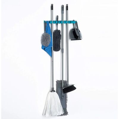 LIVIVO Heavy Duty Wall Mounted Mop and Broom Holder - Black LIVIVO Heavy Duty Wall Mounted Mop and Broom Holder - Black