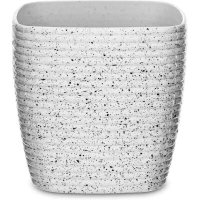 LIVIVO White Stripe Garden Pots Set of 3 - Flower and Plant Pot LIVIVO White Stripe Garden Pots Set of 3 - Flower and Plant Pot