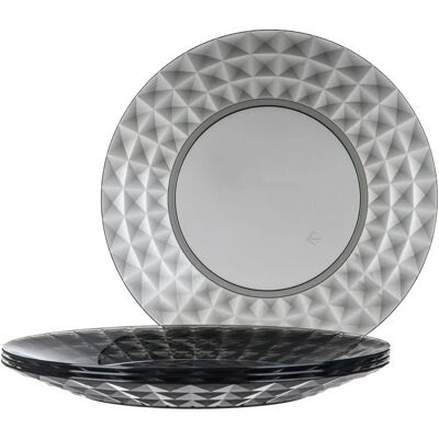 LIVIVO Reusable Plastic Dinnerware Set - Plates, Bowls & Glasses LIVIVO Reusable Plastic Dinnerware Set - Plates, Bowls & Glasses