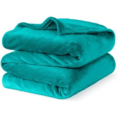 LIVIVO Ultra Soft Flannel Fleece Throw Blanket baby blue - Throw Blanket LIVIVO Ultra Soft Flannel Fleece Throw Blanket baby blue - Throw Blanket