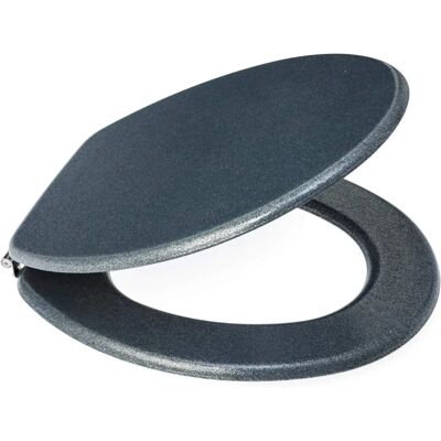 Canyon Heavy Duty 18" Glitter Grey Toilet Seat - Bathroom Accessory Canyon Heavy Duty 18" Glitter Grey Toilet Seat - Bathroom Accessory