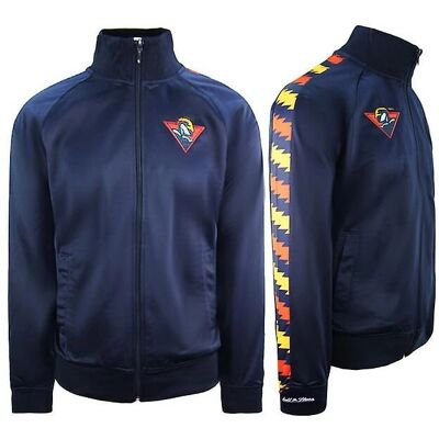 Mitchell & Ness Golden State Warriors Navy Track Jacket - Sportswear Mitchell & Ness Golden State Warriors Navy Track Jacket - Sportswear