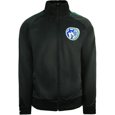 Mitchell & Ness Minnesota Timberwolves Zwarte Lange Mouwen Trainingsjack - Track Jacket Mitchell & Ness Minnesota Timberwolves Zwarte Lange Mouwen Trainingsjack - Track Jacket