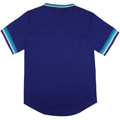 Mitchell & Ness Charlotte Hornets Mesh Jersey V-Neck T-Shirt Mitchell & Ness Charlotte Hornets Mesh Jersey V-Neck T-Shirt