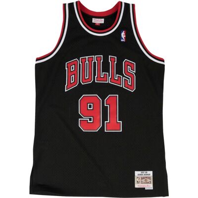 Mitchell & Ness Chicago Bulls Dennis Rodman 1997-98 Swingman Jersey - Noir Mitchell & Ness Chicago Bulls Dennis Rodman 1997-98 Swingman Jersey - Noir