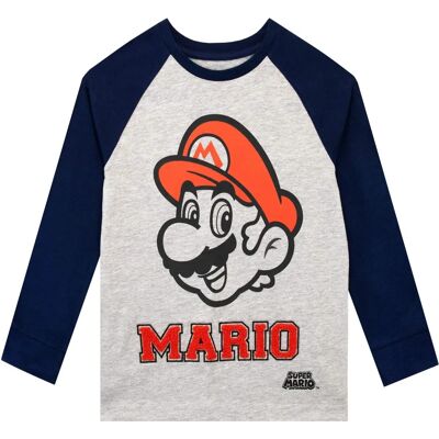 Super Mario Royaume Champignon Mario Gaming Haut à manches longues - Haut à manches longues - Publicité Super Mario Royaume Champignon Mario Gaming Haut à manches longues - Haut à manches longues - Publicité