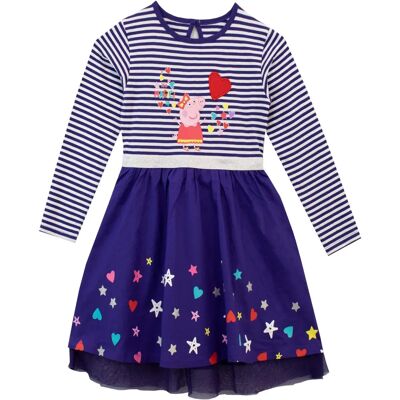 Peppa Pig It's Magic Glitter Long Sleeve Party Dress - Dress Peppa Pig It's Magic Glitter Long Sleeve Party Dress - Dress