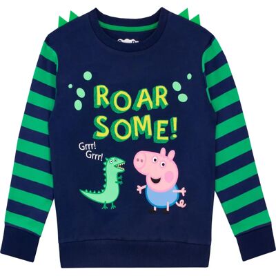 Sweat Peppa Pig Dine-saw Vert - Personnage - Publicité Sweat Peppa Pig Dine-saw Vert - Personnage - Publicité