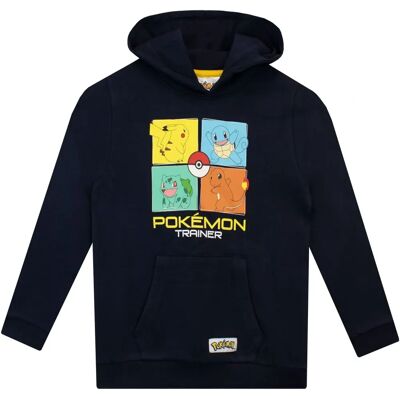Sweat à Capuche Pokémon Pikachu Bulbasaur Charmander Squirtle - Publicité Sweat à Capuche Pokémon Pikachu Bulbasaur Charmander Squirtle - Publicité