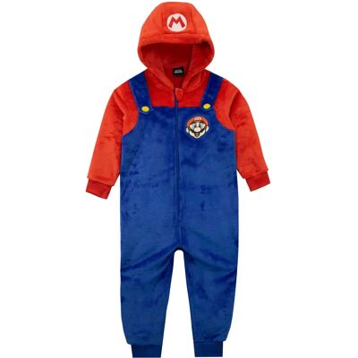 Super Mario Onesie Fleece All In One - Onesize Super Mario Onesie Fleece All In One - Onesize