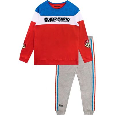 NINTENDO - Super Mario Bros Sweater - Red/Blue - 7-8Y - Outfit Set NINTENDO - Super Mario Bros Sweater - Red/Blue - 7-8Y - Outfit Set
