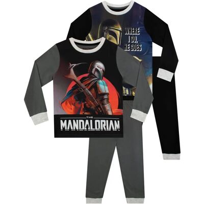 Pijama Star Wars Mandalorian 2 Peças - Crianças 6-7 Anos Pijama Star Wars Mandalorian 2 Peças - Crianças 6-7 Anos