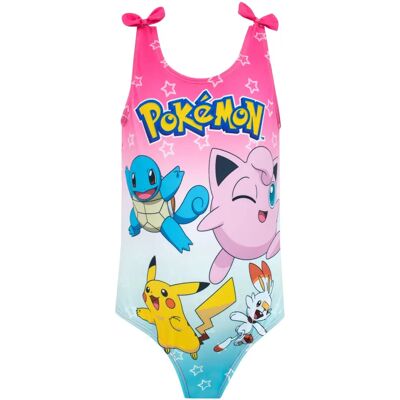Macaquinho de banho Pikachu com laço - Meninas 10-11 anos Macaquinho de banho Pikachu com laço - Meninas 10-11 anos