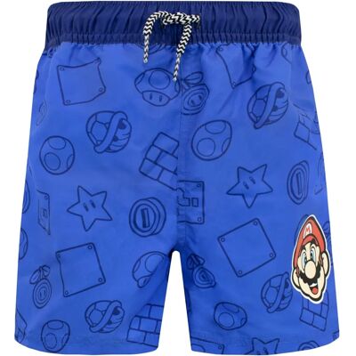 Shorts de bain Super Mario Bros bleus - Shorts de bain - Publicité Shorts de bain Super Mario Bros bleus - Shorts de bain - Publicité