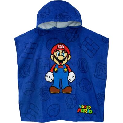 Character Mario Baumwoll Handtuch Kapuzen - Kinder Pool Strand Poncho Character Mario Baumwoll Handtuch Kapuzen - Kinder Pool Strand Poncho