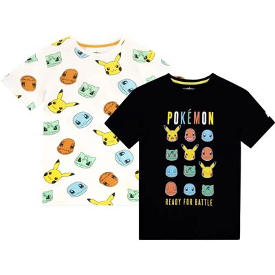 Lot de 2 T-shirts Pokémon Garçons - Multicolore 10-12 Ans - Publicité Lot de 2 T-shirts Pokémon Garçons - Multicolore 10-12 Ans - Publicité