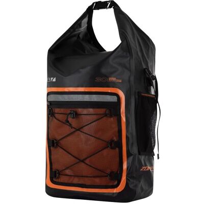 Zone 3 30L Open Water Dry Bag Tech Backpack - Orange / Black - Dry Bags Zone 3 30L Open Water Dry Bag Tech Backpack - Orange / Black - Dry Bags