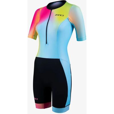 Traje de triatlón Zone3 Activate+ - Azul/Amarillo/Rosa Traje de triatlón Zone3 Activate+ - Azul/Amarillo/Rosa