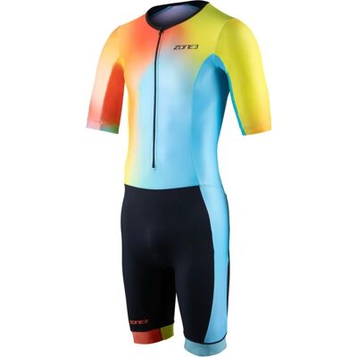 Zone3 Activate+ Triathlonanzug - Schwarz Orange Blau - XXL Zone3 Activate+ Triathlonanzug - Schwarz Orange Blau - XXL
