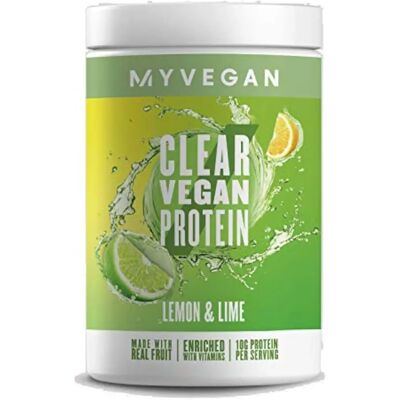 MyVegan Protéine Végétale Claire Citron et Lime - 320g - Publicité MyVegan Protéine Végétale Claire Citron et Lime - 320g - Publicité