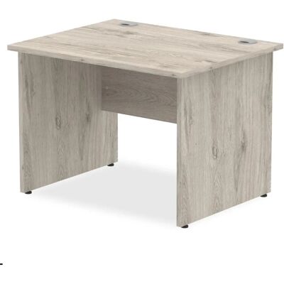 Impulse 1000 x 800mm Grey Oak Desk - Rectangular Office Table Impulse 1000 x 800mm Grey Oak Desk - Rectangular Office Table