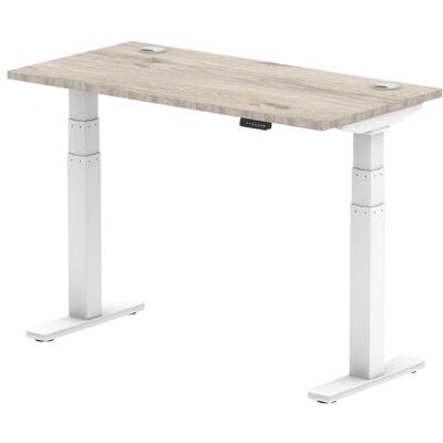 Brand Model Height Adjustable Desk Grey Oak White - height adjustable desk Brand Model Height Adjustable Desk Grey Oak White - height adjustable desk