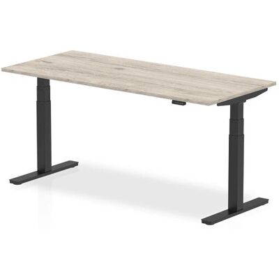 Elekta Grey Oak Height Adjustable Desk - Desk Elekta Grey Oak Height Adjustable Desk - Desk