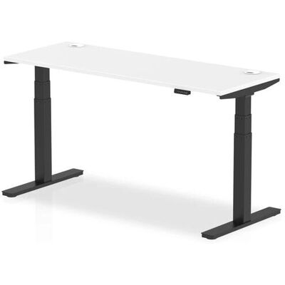 Black & White Height Adjustable Desk - Office Furniture Black & White Height Adjustable Desk - Office Furniture