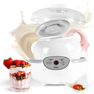 Yaourtière Duronic YM1 - 1.5L, Minuteur 24h, Arrêt automatique Yaourtière Duronic YM1 - 1.5L, Minuteur 24h, Arrêt automatique
