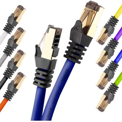Kabel Ethernet Duronic Niebieski 3M Cat8 - Osłonięty RJ45 - Do 2GHz Kabel Ethernet Duronic Niebieski 3M Cat8 - Osłonięty RJ45 - Do 2GHz