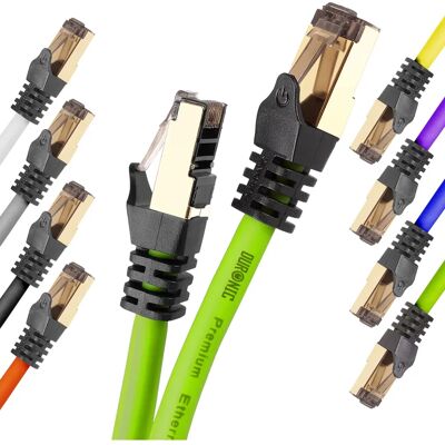 Kabel Ethernet Duronic Zielony 2M CAT8 - Ekranowany, 40Gbps Kabel Ethernet Duronic Zielony 2M CAT8 - Ekranowany, 40Gbps