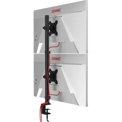 Duronic Support for 2 Monitors 13-32 inch Adjustable Steel Desk Mount Duronic Support for 2 Monitors 13-32 inch Adjustable Steel Desk Mount