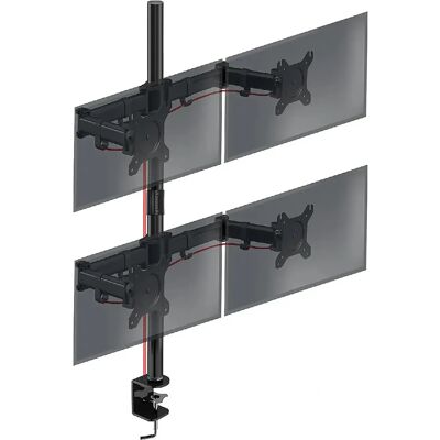 Duronic - DMT254 - Noir - VESA 100x100 - Support de bureau moniteur - Publicité Duronic - DMT254 - Noir - VESA 100x100 - Support de bureau moniteur - Publicité