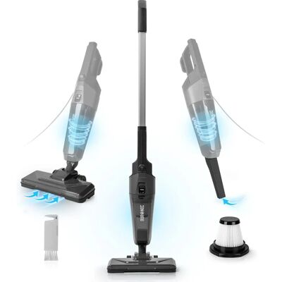 Aspirateur à balai Duronic VC9, Aspirateur léger sans sac, Filtre HEPA, 2 en 1 Aspirateur à balai Duronic VC9, Aspirateur léger sans sac, Filtre HEPA, 2 en 1
