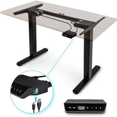 Structure de Bureau Électrique Ajustable Duronic TM61 - 72-120cm - Publicité Structure de Bureau Électrique Ajustable Duronic TM61 - 72-120cm - Publicité
